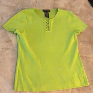 Lime green top
